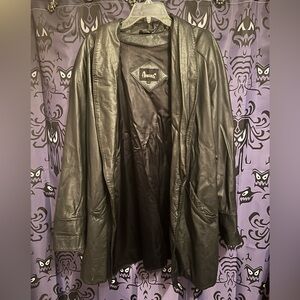 Vintage Avanti 100% black leather blazer